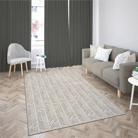 Deerlux Modern Living Room Area Rug with Nonslip Backing, Abstract ...