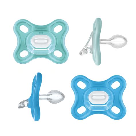 MAM Comfort Baby Pacifiers, Lightweight One-Piece Full Silicone Binky ...