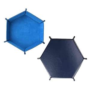 Dice Tray Dices Rolling Holder Velvet PU Leather Folding Snap Storage ...