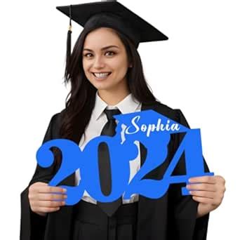 Graduation Decorations Class of 2024-Wooden Graduation Photo Props ...