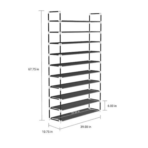Shoe rack on sale size in mm
