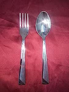 Buy The Indian Arts Strong Stainless Steel Spoon & Forks 2 Pcs Set 1X ...