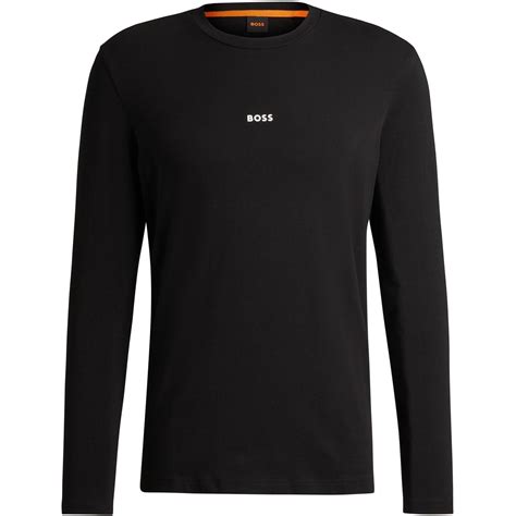 Boss Orange Men's Tchark Orange Cotton Long Sleeve T-Shirt | Flannels