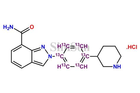 Niraparib-13C6 Hydrochloride | CAS No- NA | Simson Pharma Limited