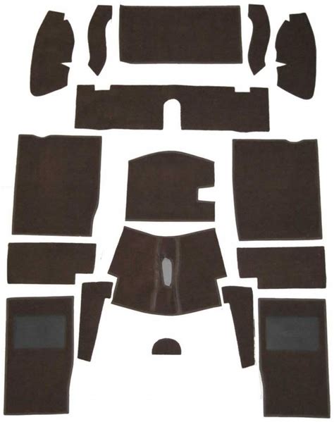 Buy MG Midget 1275/1500 Complete Replacement Interior Carpet Kit -Black ...