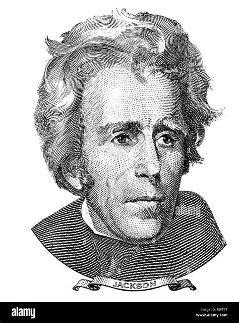 President of the United States Andrew Jackson portrait Stock Photo - Alamy