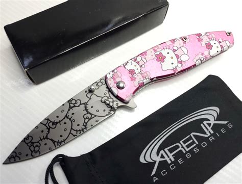 Hello Kitty Pink Cartoon Cat Pocket Knife-PF81C