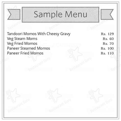 Menu at Uncle Momos, Surat, 203