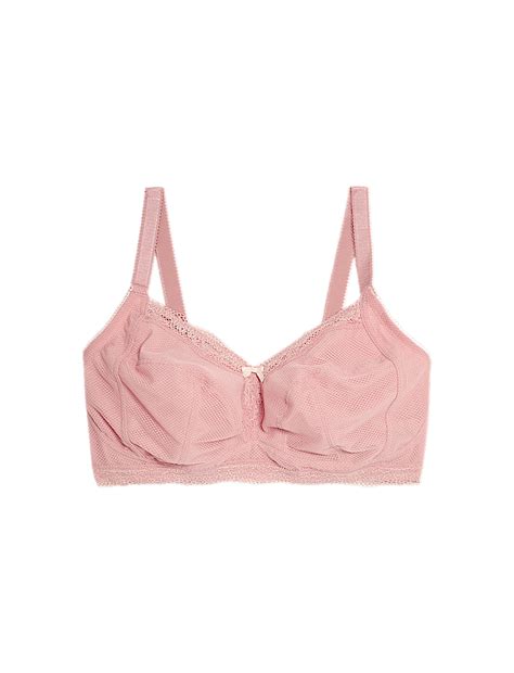 Buy Jasmine Lace Trim Non Wired Bralette F+ at Marks & Spencer