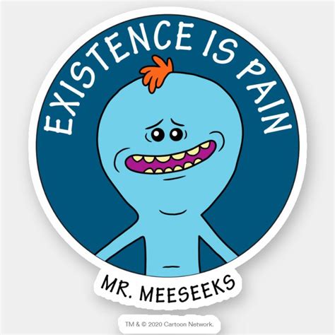 RICK AND MORTY™ | Existence Is Pain Sticker | Rick and morty stickers ...