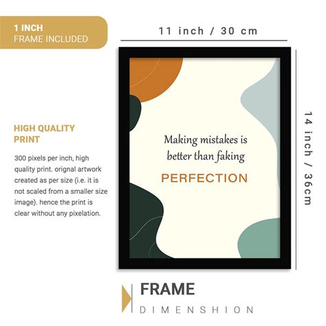 Motivational Quotes Wall Posters with Frame for Home Decor – Kotart