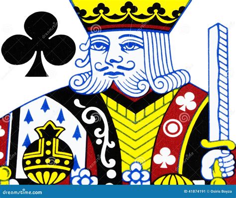 King of club playing card stock image. Image of entertainment - 41874191