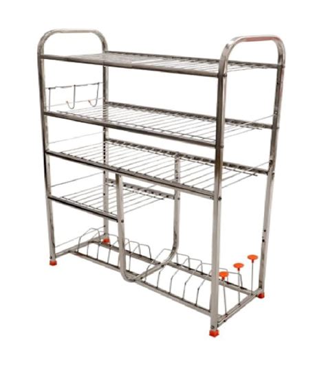SUPRAS Stainless Steel Dish Rack with Cutlery and Plate Kitchen Stand ...