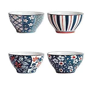 Buy ARQIVO Porcelain Japanese Style Ceramic Bowls Set with Gift Box ...