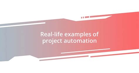 Image result for Explain One Automation Projects