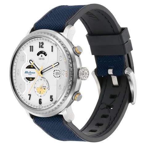 Buy Online Titan Octane Aerobatics Silver Dial Chronograph Nylon Strap ...