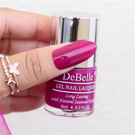 DeBelle Gel Nail Polish - Camellia Berry | Dark Magenta Nail Polish ...