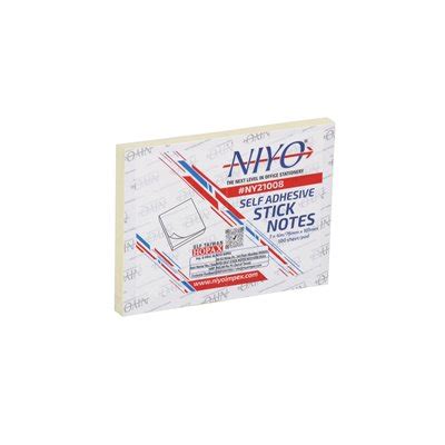 NIYO 3 x 4" YELLOW STICKY NOTES