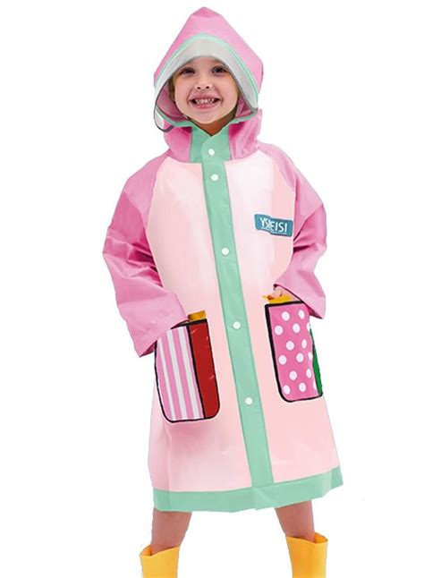 Little Surprise Box,Pink Polka Dots long style Raincoat for kids - LSB ...