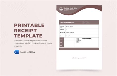 Image result for Receipt Template