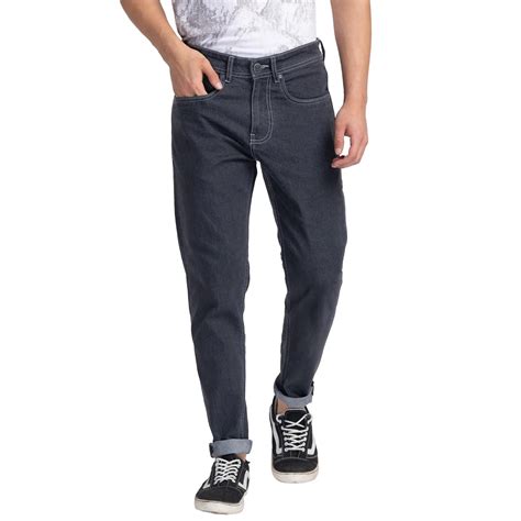 Being Human Men Cropped Fit Denim-Mid Tone