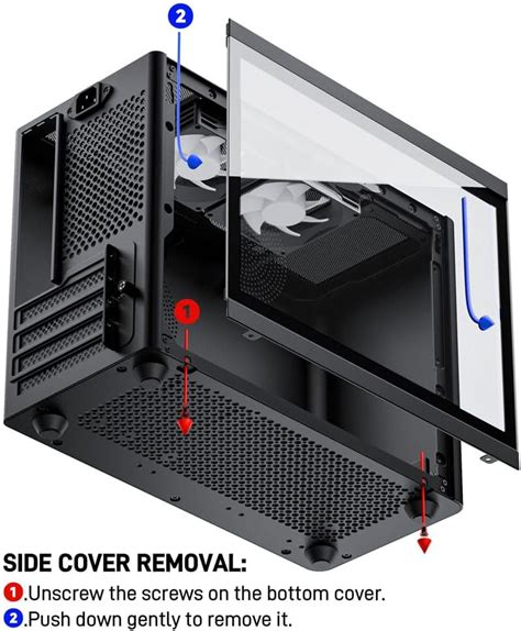 JOYJOM Micro ATX Case with Fans, 2PCS 90mm RGB Fans India | Ubuy