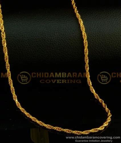 Buy 30 Inch Long Gold Plated Twisted Gold Chain Design Disco Chain for ...