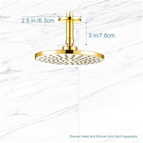 OFFO Shower Arm with Flange, Bright Gold 3 in India | Ubuy