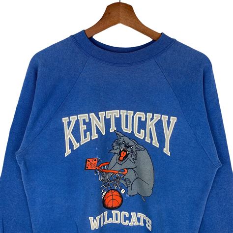 Vintage 90s Kentucky Wildcats Sweatshirt Crewneck Pullover Jumper ...