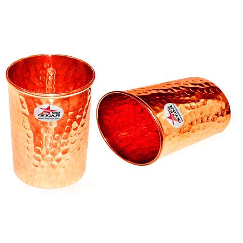 Copper Tumbler | Buy Copper Tumbler Hammered Design Online at Best ...