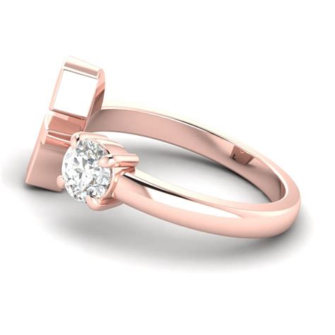 'G' Initial Ring with Diamond Bluejwel – Blue Jwel