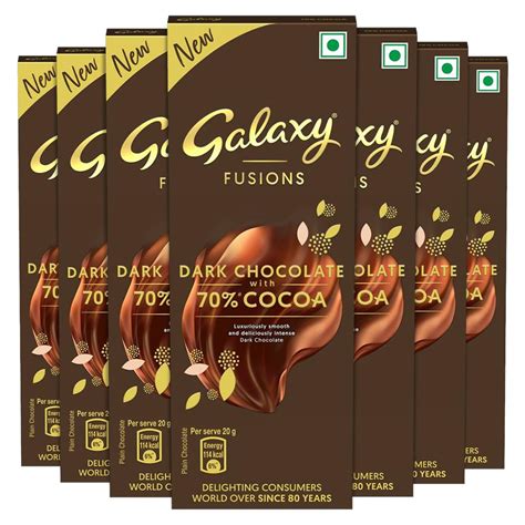 Galaxy Fusions Dark Chocolate Valentine Gift Pack | Made with 70% Cocoa ...