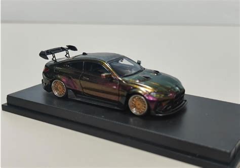 MJ 1:64 alloy model! M4 2nd generation G82, Adro Body Kit wide-body ...