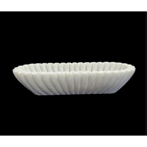 Handmade White Marble Rectangle Bowl | Decorative, Fruit & Jewelry Tray ...