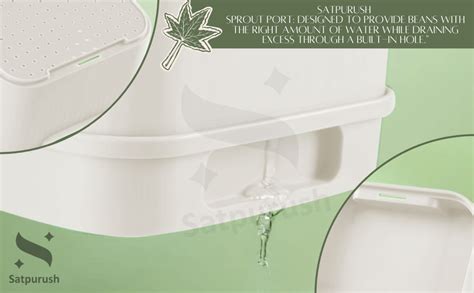 Satpurush Sprout Maker – Three-Layer Sprout Growing Kit (White ...