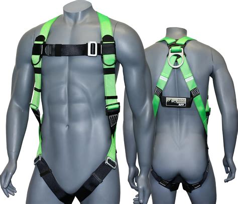 AFP Universal Full-Body Fall Protection Safety Harness with Dorsal D-Ring and Mating Buckle Legs ...