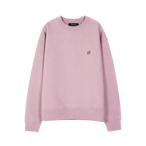 ANDERSSON BELL UNISEX SIGNATURE EMBLEM HEAVY SWEATSHIRT LIGHT PURPLE ...