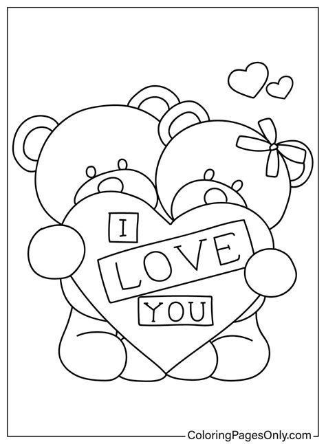 Free Love Coloring Pages Printable for You! - Printables for Everyone