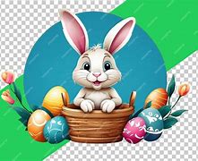 Image result for Chocolate Bunnies in a Basket Clip Art