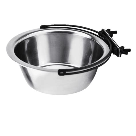 Dog Bowls, HungMeo Stainless Steel Coop Cups Hanging Water Food Feeder ...