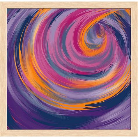 ArtzFolio Abstract Artwork D136 Canvas Painting Natural Brown Wood ...