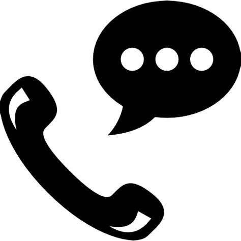 Parler par téléphone symbole auriculaire avec bulle de dialogue ...