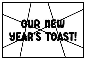OUR NEW YEAR'S TOAST! January Coloring Pages Activity, Winter Coloring ...