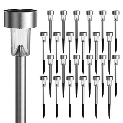 GIGALUMI 24 Pack Solar Path Lights Outdoor,Solar Lights Outdoor ...
