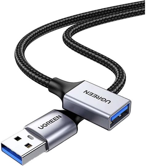 UGREEN USB Extension Cable USB 3.0 Extender Cord Nylon Braided USB A ...