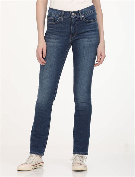 Women's 312 Blue Straight Fit Mid Rise Jeans – Levis India Store