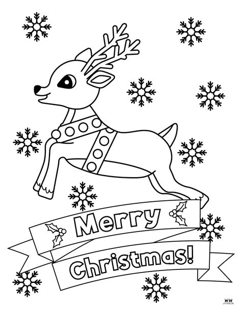 Christmas Reindeer Coloring Pages