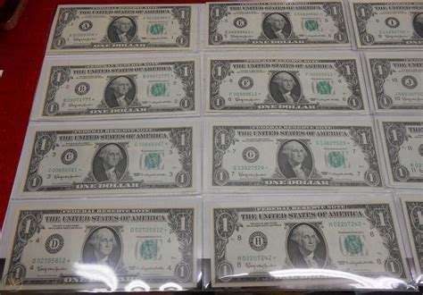 1963 - 12 NOTE DISTRICT SET - A TO L - STAR NOTE - CHOICE UNC | #4540914000