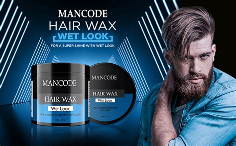 Mancode Wet Look Hair Wax 100 gm for MEN | Long Lasting Stylist Look ...