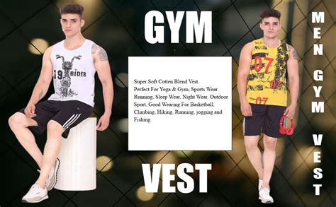 TOLLFREE Sleeveless Vest for Men | Tank Top Sando | Workout Tshirts ...